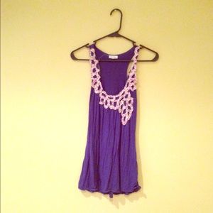Vibrant purple tank top 🔮