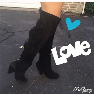 Steve Madden Suede over the knee boots