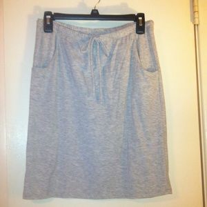 Grey cotton skirt