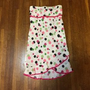 Blush strapless dress