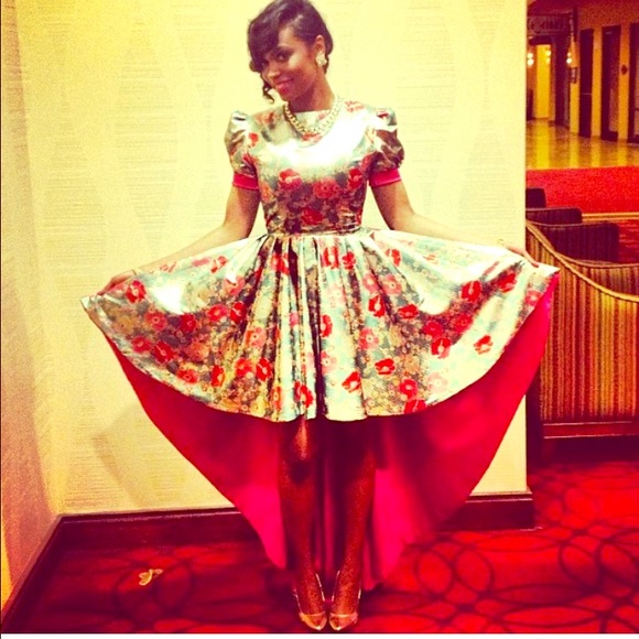 Custom high low dress