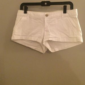 Hollister white shorts