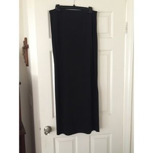 Black maxi skirt