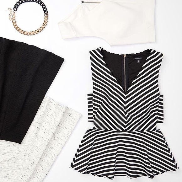 Dynamite Tops - Stripe Top NWOT