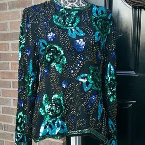 Vintage love sequin top