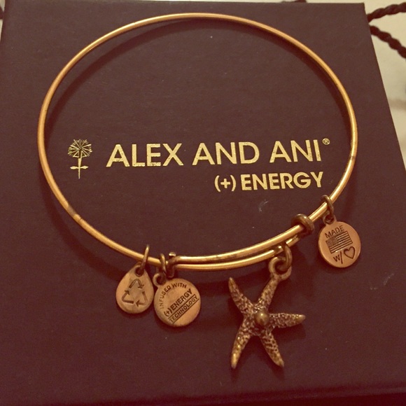 Gold starfish Alex and Ani bracelet