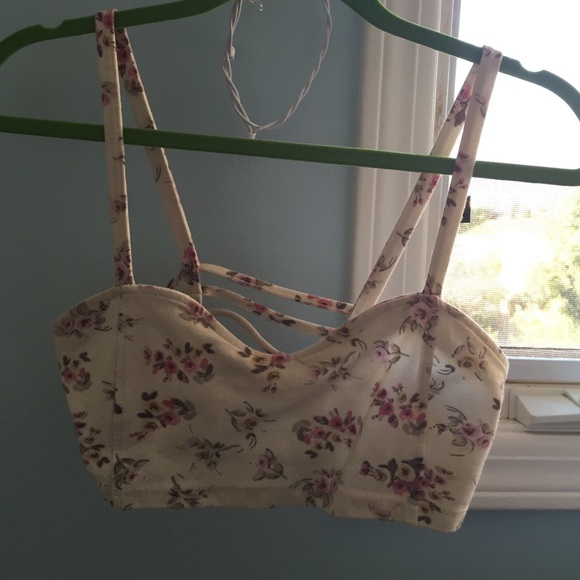 Brandy Melville floral bralette