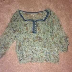 Bird flower and nest shirt