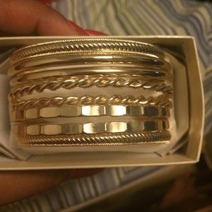 Kim Rogers Assorted Golden Bangles
