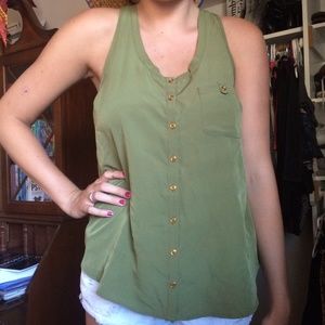 olive green blouse