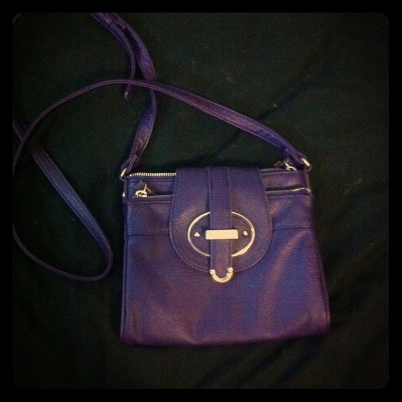 Purple cross body bag