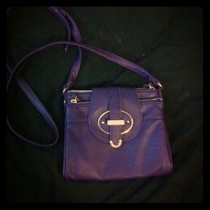 Purple cross body bag