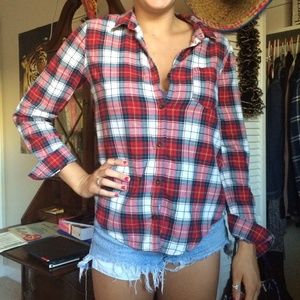 red and white flannel