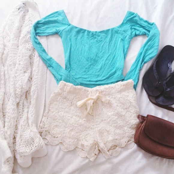 teal off the shoulder