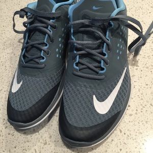 Nike FS Lite Run 2 Charcoal Color with Blue