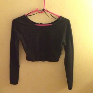 Black crop top