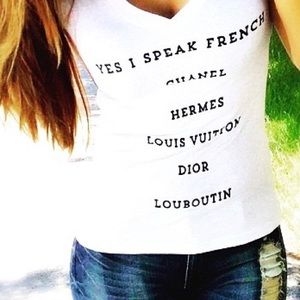 Fashion Tee I speak French