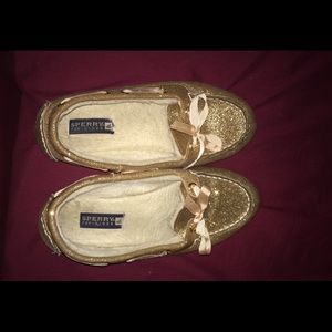Sperry glitter shoes.