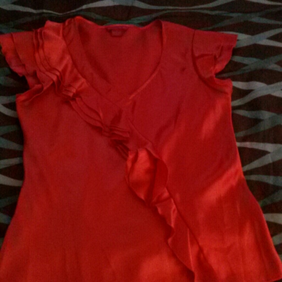Coral blouse