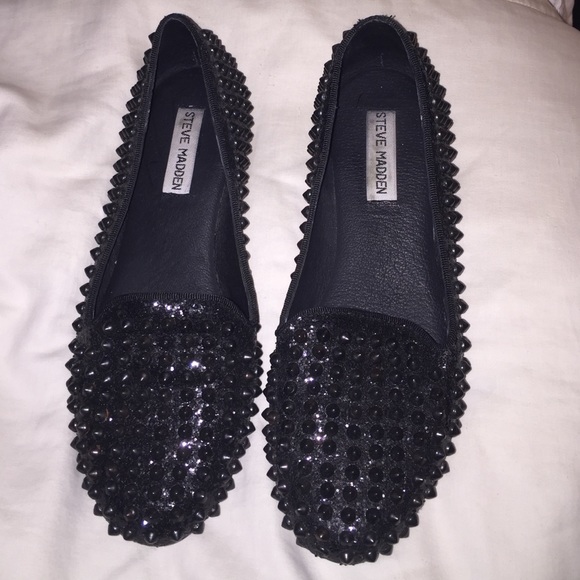 Steve Madden spike black shoes