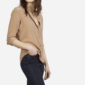 IN SEARCH OF everlane silk round collar