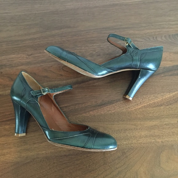 ❌SOLD❌Marc Jacobs dark green leather Mary Jane's - Picture 2 of 4