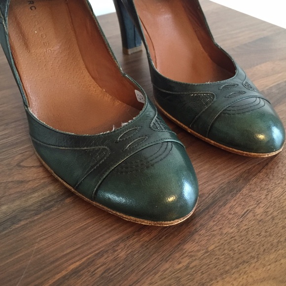 ❌SOLD❌Marc Jacobs dark green leather Mary Jane's - Picture 3 of 4