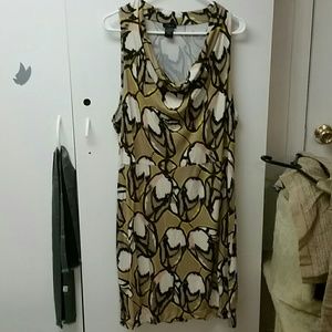 Ann Taylor Sleeveless Floral Dress Size XL