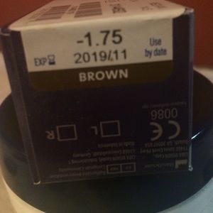 1 box of -1.75 brown color lenses