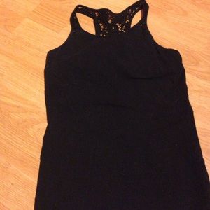 Black tank- top