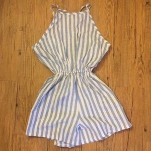 **Brand New** Light Blue Sailor Romper