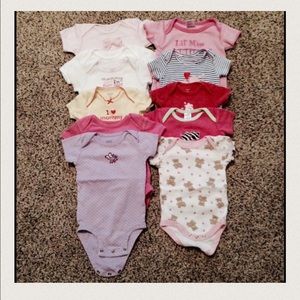 Onesies and baby hat bundle