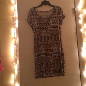 Tribal print Tshirt dress