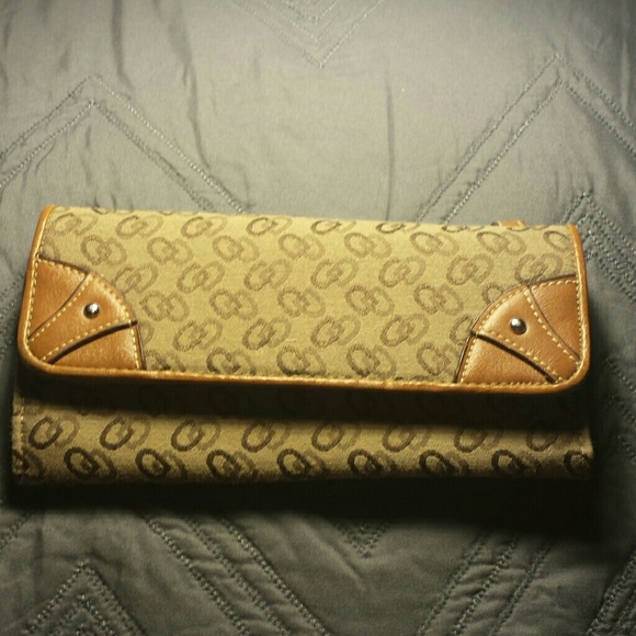 Beige and brown wallet