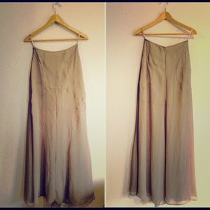 Long sheer skirt