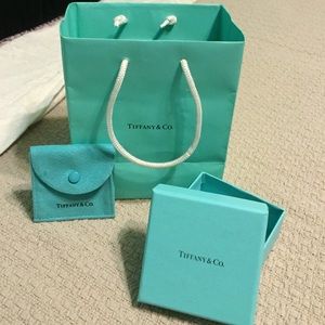Tiffany bag, pouch and box