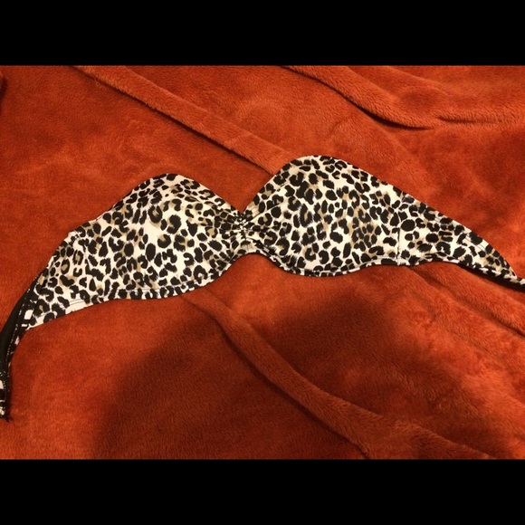 leopard bathing suit top