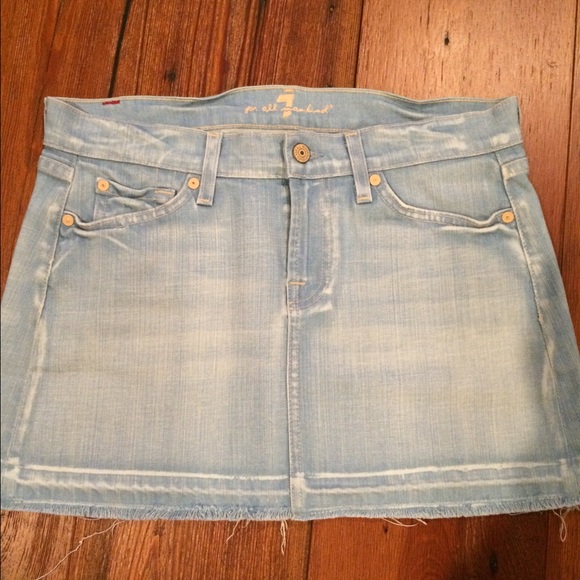 7 for all Mankind denim skirt 29