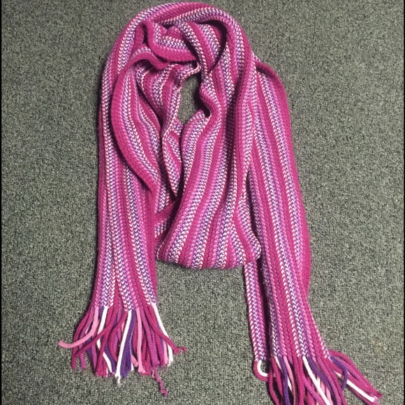 Magenta, Purple, and White Scarf