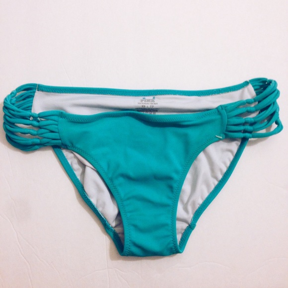 Pink blue bikini bottoms