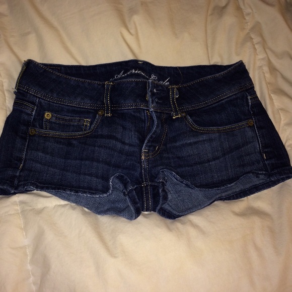 Jean shorts.