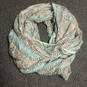 Teal Metallic Scarf