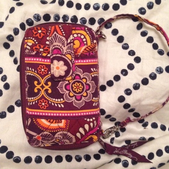 Vera Bradley Wallet (purple and orange)