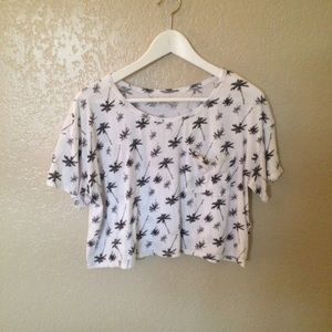 Palm tree crop top