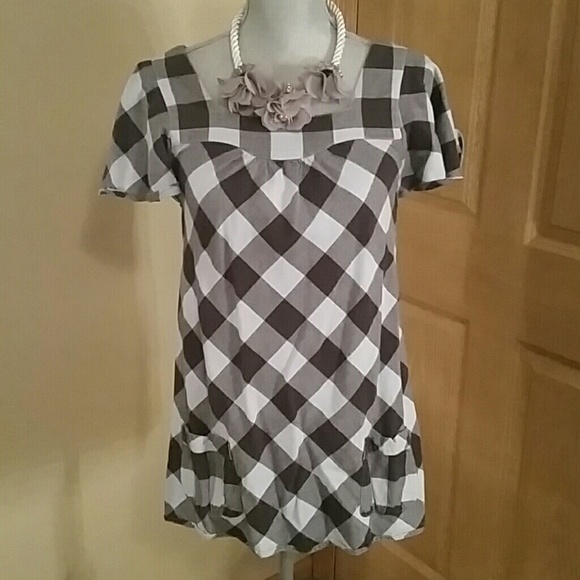 Plaid top.