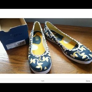KEDS blue duck canvas slip on shoes sneakers 71/2