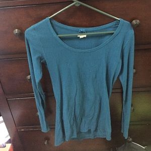 Teal long sleeve shirt
