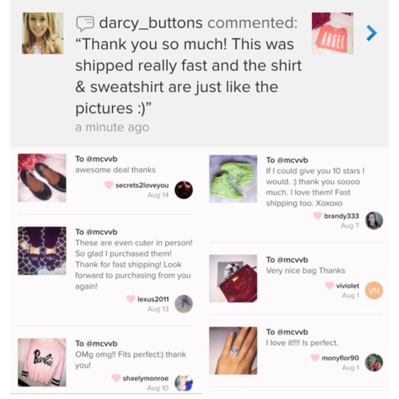 💭Some testimonials and reviews on my closet 💭 - Picture 3 of 4