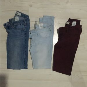 3 Pair of Hollister Jeans