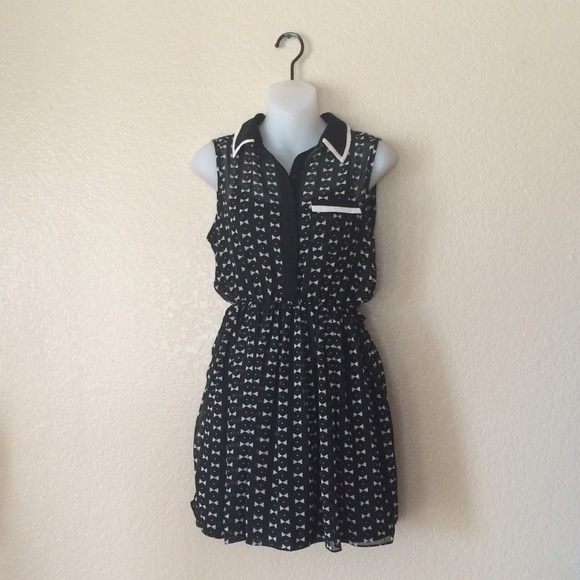 Peter Pan Collar Black Dress